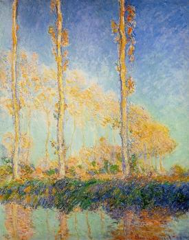 Claude Oscar Monet : Poplars in the Autumn